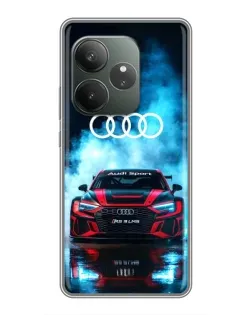 Чохол для ZTE nubia A57 з картинкою «Audi Sport — неон»