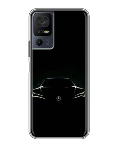 Чехол для ZTE Nubia A76 с картинкой «Mercedes — силуэт авто» Чехол для ZTE Nubia A76 с картинкой «Mercedes — силуэт авто»