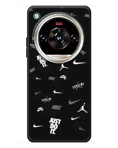 Чохол для ZTE Nubia Focus 2 Ultra з картинкою «Nike Black Pattern»