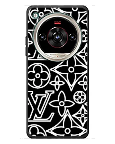 Чехол для ZTE Nubia Focus 2 Ultra с картинкой «Черно-белый узор LV» Чехол для ZTE Nubia Focus 2 Ultra с картинкой «Черно-белый узор LV»