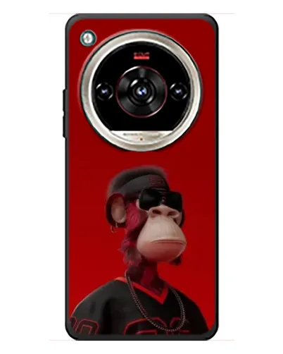 Чехол для ZTE Nubia Focus 2 Ultra с картинкой «Bored Ape в красном» Чехол для ZTE Nubia Focus 2 Ultra с картинкой «Bored Ape в красном»