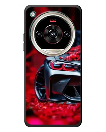 Чохол для ZTE Nubia Focus 2 Ultra з картинкою «Спортивна BMW та квіти»