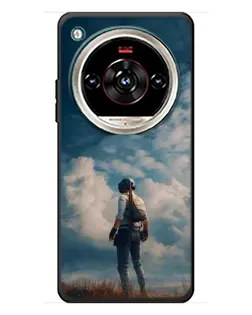 Чохол для ZTE Nubia Focus 2 Ultra з картинкою «Герой PUBG на скелі»