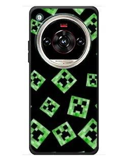 Чехол для ZTE Nubia Focus 2 Ultra с картинкой «Паттерн с криперами» Чехол для ZTE Nubia Focus 2 Ultra с картинкой «Паттерн с криперами»