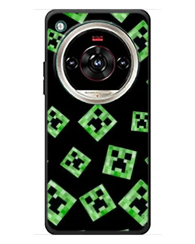 Чехол для ZTE Nubia Focus 2 Ultra с картинкой «Паттерн с криперами» Чехол для ZTE Nubia Focus 2 Ultra с картинкой «Паттерн с криперами»