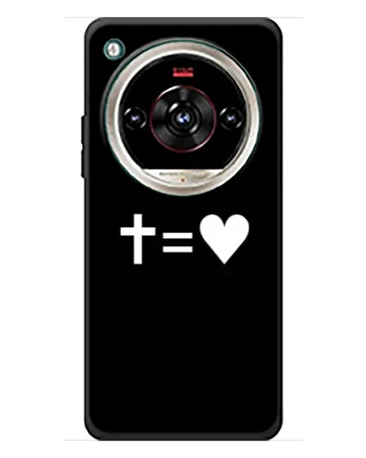 Чехол для ZTE Nubia Focus 2 Ultra с картинкой «Крест и Сердце»
