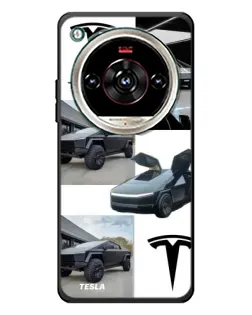Чохол для ZTE Nubia Focus 2 Ultra з картинкою «Колаж Cybertruck Tesla»