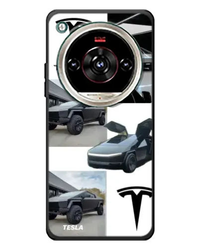Чехол для ZTE Nubia Focus 2 Ultra с картинкой «Коллаж Cybertruck Tesla» Чехол для ZTE Nubia Focus 2 Ultra с картинкой «Коллаж Cybertruck Tesla»