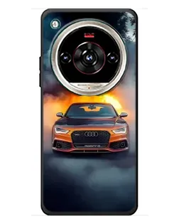 Чохол для ZTE Nubia Focus 2 Ultra з картинкою «Audi у вогняному диму»