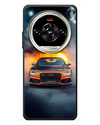 Чохол для ZTE Nubia Focus 2 Ultra з картинкою «Audi у вогняному диму»
