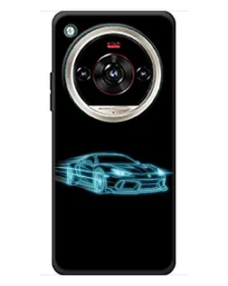 Чохол для ZTE Nubia Focus 2 Ultra з картинкою «Неоновий контур Lamborghini»