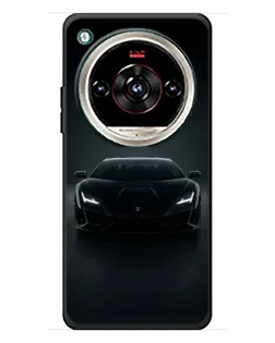 Чохол для ZTE Nubia Focus 2 Ultra з картинкою «Чорний Lamborghini Aventador»