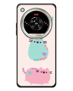Чохол для ZTE Nubia Focus 2 Ultra з картинкою «Pusheen тріо»