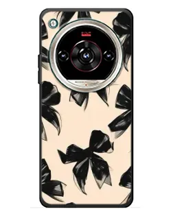 Чехол для ZTE Nubia Focus 2 Ultra с картинкой «Паттерн черные банты» Чехол для ZTE Nubia Focus 2 Ultra с картинкой «Паттерн черные банты»