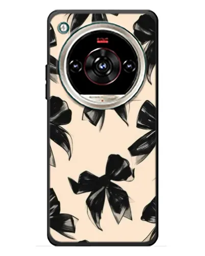 Чохол для ZTE Nubia Focus 2 Ultra з картинкою «Патерн чорні банти»