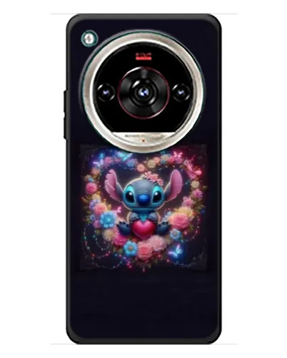 Чехол для ZTE Nubia Focus 2 Ultra с картинкой «Stitch в цветах»