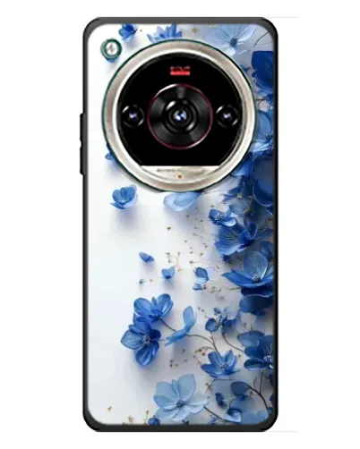 Чехол для ZTE Nubia Focus 2 Ultra с картинкой «Голубой цветочный каскад» Чехол для ZTE Nubia Focus 2 Ultra с картинкой «Голубой цветочный каскад»