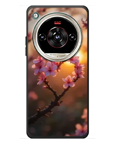 Чехол для ZTE Nubia Focus 2 Ultra с картинкой «Розовый цвет сердце на фоне заката» Чехол для ZTE Nubia Focus 2 Ultra с картинкой «Розовый цвет сердце на фоне заката»
