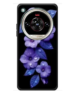 Чехол для ZTE Nubia Focus 2 Ultra с картинкой «Фиолетовые цветы с росою»