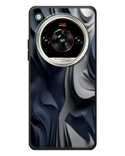 Чехол для ZTE Nubia Focus 2 Ultra с картинкой «Объемные синие складки» Чехол для ZTE Nubia Focus 2 Ultra с картинкой «Объемные синие складки»