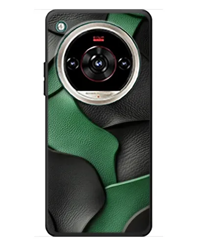 Чехол для ZTE Nubia Focus 2 Ultra с картинкой «Зеленые кожаные волны» Чехол для ZTE Nubia Focus 2 Ultra с картинкой «Зеленые кожаные волны»