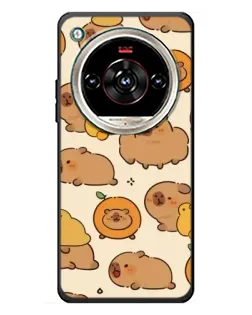 Чехол для ZTE Nubia Focus 2 Ultra с картинкой «Капибары с апельсинами»