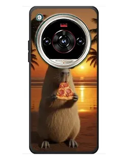 Чохол для ZTE Nubia Focus 2 Ultra з картинкою «Капібара з піцою»