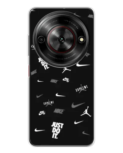 Чехол для ZTE Nubia Focus 5G с картинкой «Nike Black Pattern» Чехол для ZTE Nubia Focus 5G с картинкой «Nike Black Pattern»