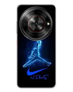 Чехол для ZTE Nubia Focus 5G с картинкой «Jordan Neon Blue»