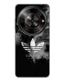 Чехол для ZTE Nubia Focus 5G с картинкой «Абстрактный дым Adidas»