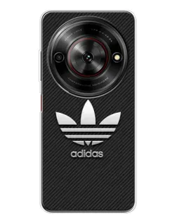 Чехол для ZTE Nubia Focus 5G с картинкой «Adidas Карбоновая текстура»
