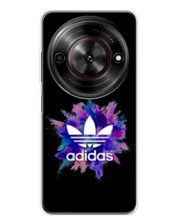 Чехол для ZTE Nubia Focus 5G с картинкой «Взрыв красок Adidas»