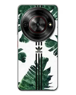 Чехол для ZTE Nubia Focus 5G с картинкой «Пальмовые листья адидас»