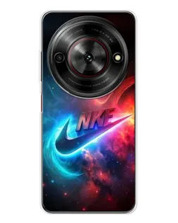Чехол для ZTE Nubia Focus 5G с картинкой «Огненный логотип Nike»
