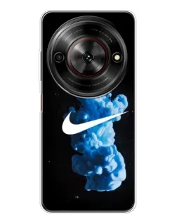 Чехол для ZTE Nubia Focus 5G с картинкой «Nike и синий дым»