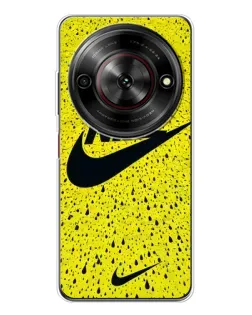 Чехол для ZTE Nubia Focus 5G с картинкой «Желтый текстурный Nike»