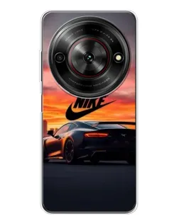 Чехол для ZTE Nubia Focus 5G с картинкой «Nike и суперкар»