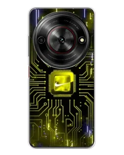 Чехол для ZTE Nubia Focus 5G с картинкой «Nike — золотая искра»