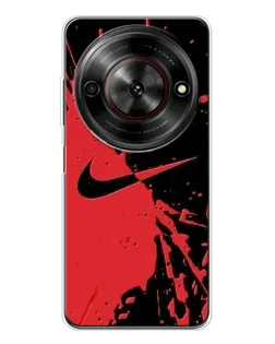 Чехол для ZTE Nubia Focus 5G с картинкой «Красные брызги Nike»