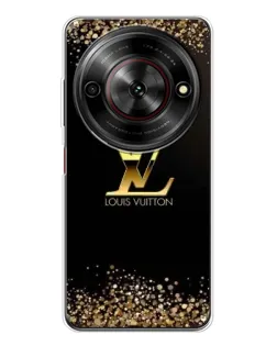 Чехол для ZTE Nubia Focus 5G с картинкой «LV — золотые искры»