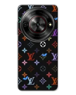 Чехол для ZTE Nubia Focus 5G с картинкой «Цветная монограмма LV»