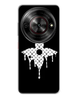 Чехол для ZTE Nubia Focus 5G с картинкой «Цветочная монограмма»