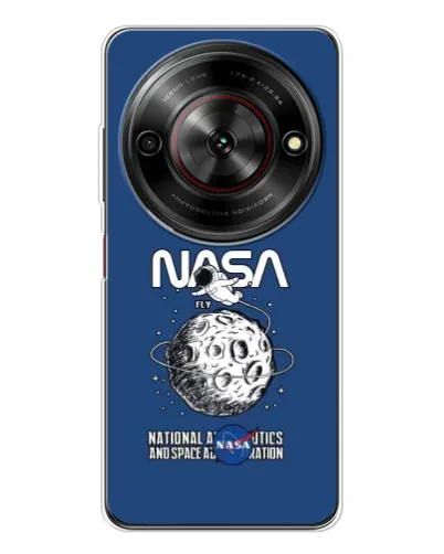 Чехол для ZTE Nubia Focus 5G с картинкой «NASA — лунная миссия»