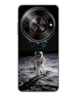Чехол для ZTE Nubia Focus 5G с картинкой «Астронавт на Луне»
