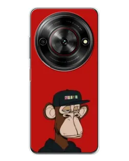 Чехол для ZTE Nubia Focus 5G с картинкой «Bored Ape — красный фон» Чехол для ZTE Nubia Focus 5G с картинкой «Bored Ape — красный фон»
