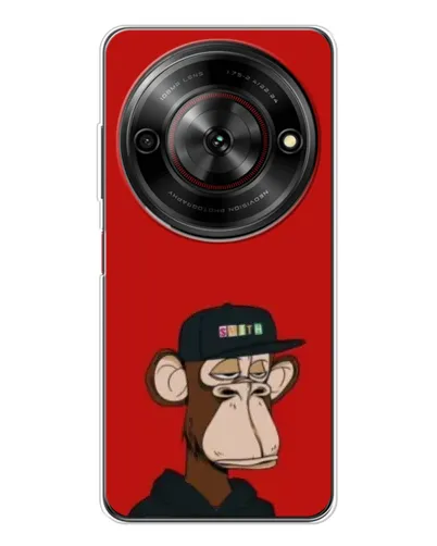 Чехол для ZTE Nubia Focus 5G с картинкой «Bored Ape — красный фон» Чехол для ZTE Nubia Focus 5G с картинкой «Bored Ape — красный фон»