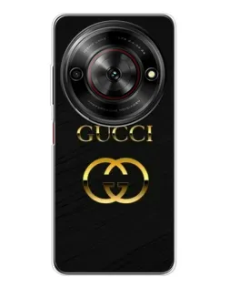 Чехол для ZTE Nubia Focus 5G с картинкой «Золотой логотип Gucci»