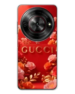 Чехол для ZTE Nubia Focus 5G с картинкой «Gucci — золотой сад»