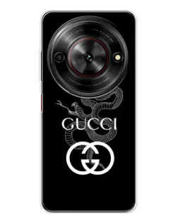 Чехол для ZTE Nubia Focus 5G с картинкой «Gucci — серебряная змея»