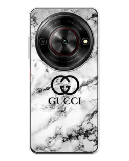 Чехол для ZTE Nubia Focus 5G с картинкой «Gucci — мраморный шик»